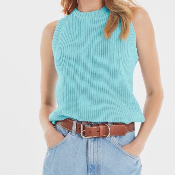 525 America Sweaters - 🎈5 for $35! Aqua Sweater Tank Top NWT
